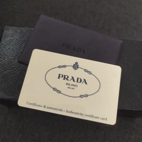 real prada authenticity card|authenticity check Prada bag.